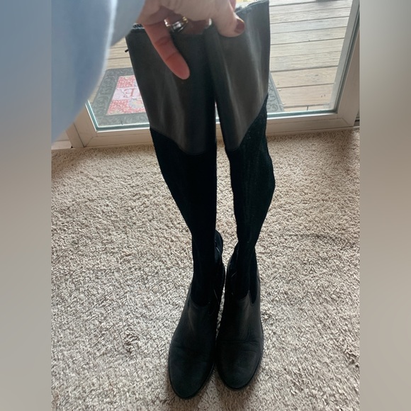 Lucky Brand Leather and Suede Komah Boots - Picture 4 of 9